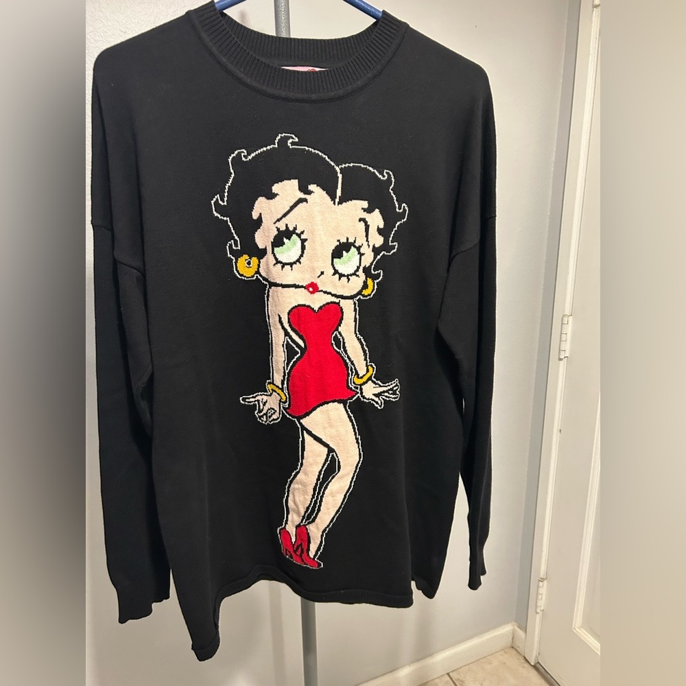 Dolls Kill Black Oversized Knit Sweater Size XS